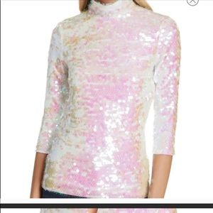 Milly- sparkly hot pink shirt